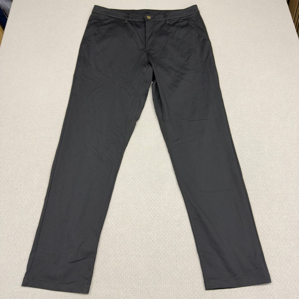 Barbell Pants Mens 34x32 Black Performance Chino Golf Minimalist Casual